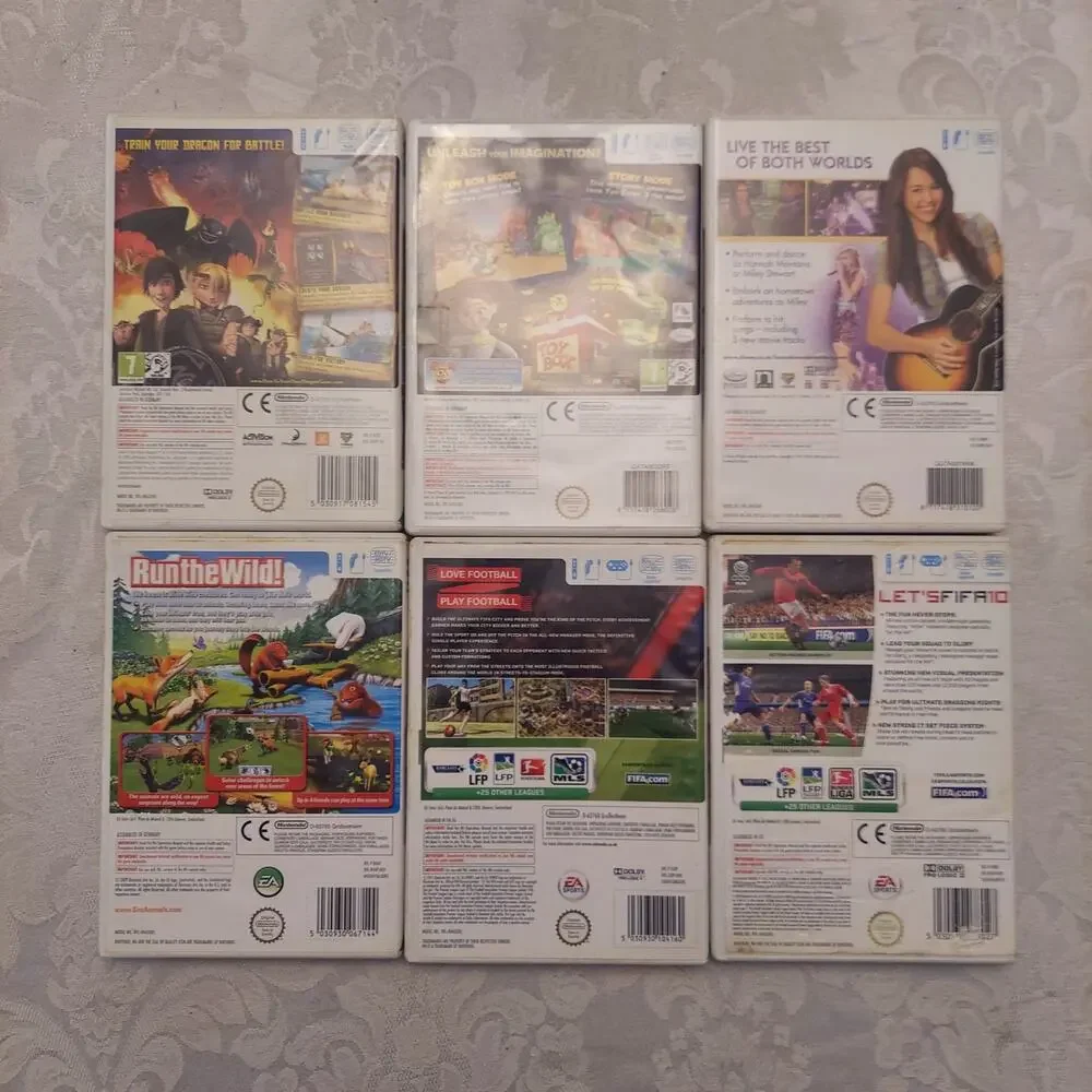 Wii Games Lot (PAL Europe Region Locked Version)